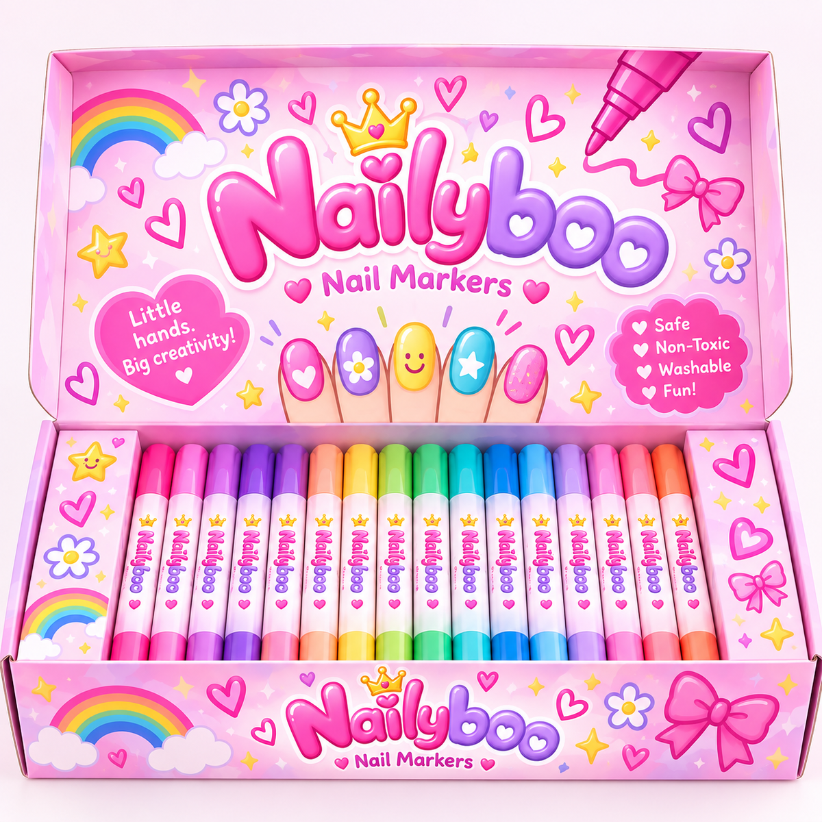 Nailyboo™ Nail Markers – Color Set